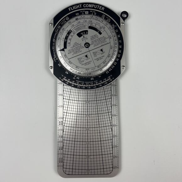 Vintage Jeppesen Sanderson Slide Graphic Flight Computer With Case & Manual - Picture 2 of 9